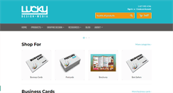 Desktop Screenshot of luckydesignmedia.com